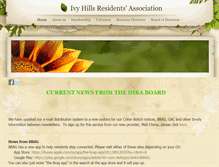 Tablet Screenshot of ivyhills.org